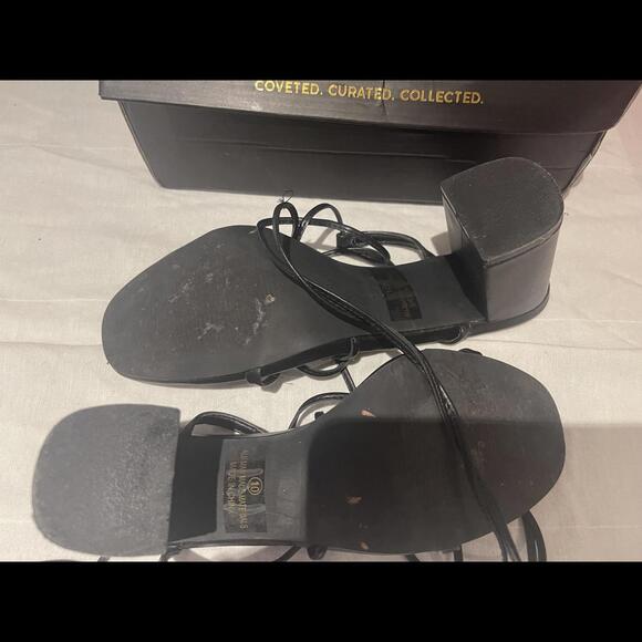 Lulus black tie up heels - Picture 3 of 3